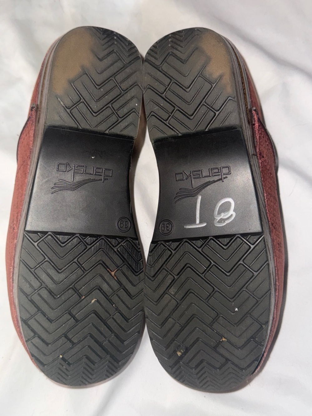 Dansko Women's Slip-On Clogs in Burnt Orange - Picture 7 of 9